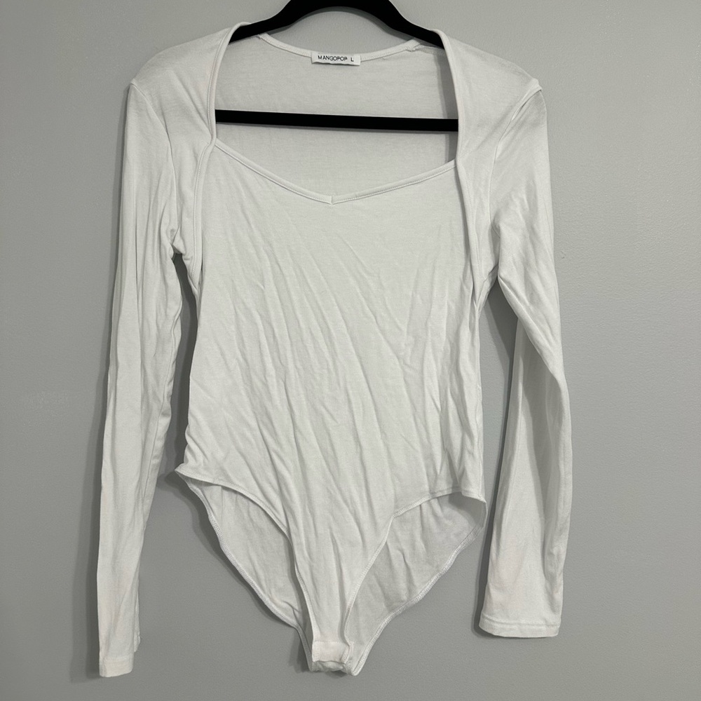 Mango Classic White Bodysuit